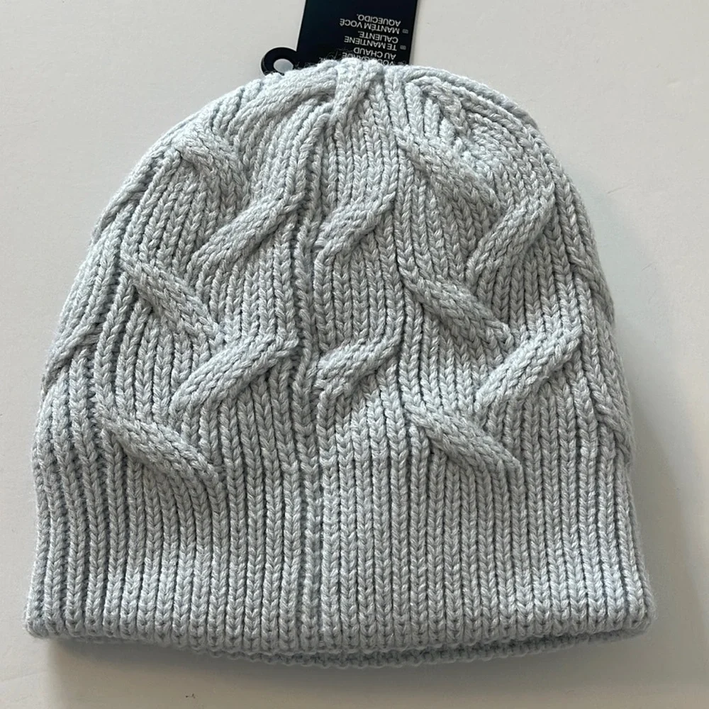 Under Armour UA Around Town Cable Knit Beanie Blue Gray